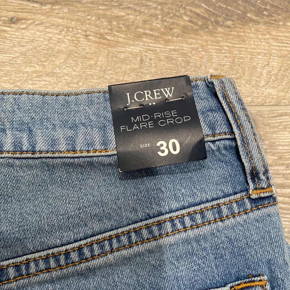 J. Crew Light Blue High-Rise Flare Jeans